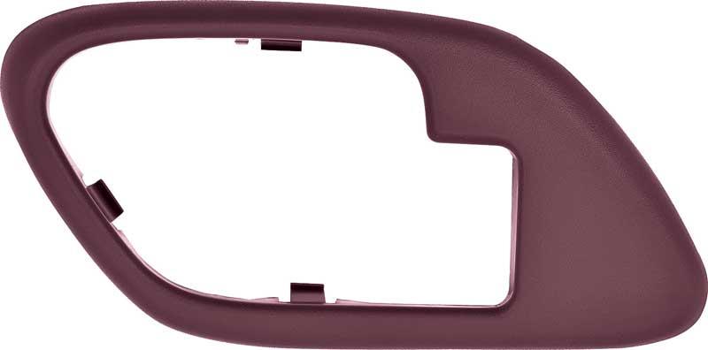 dörrhandtag inre 1995-02 GM C/K PICKUP TRUCK / SPORT UTILITY INNER DOOR HANDLE BEZEL W/O LOCK HOLE - RED; LH