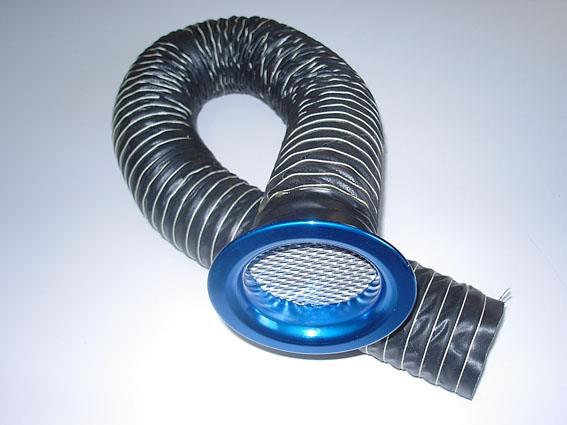 Siliconehose 1-layer 51mm with Air Horn / 1 Meter