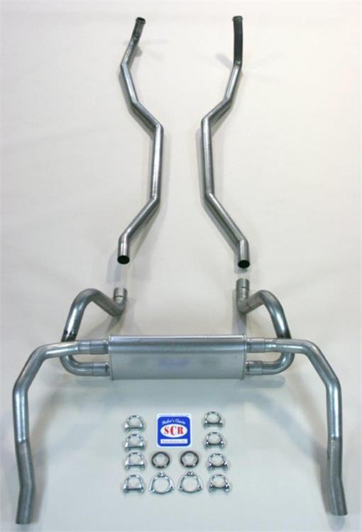 Original Style Exhaust System, For Big Block With Manifolds, 2-1/2", Stainless