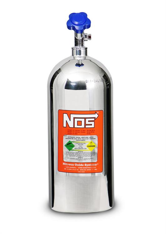 Bottle Nitrous Oxide 10lb Polished , Hi-flo
