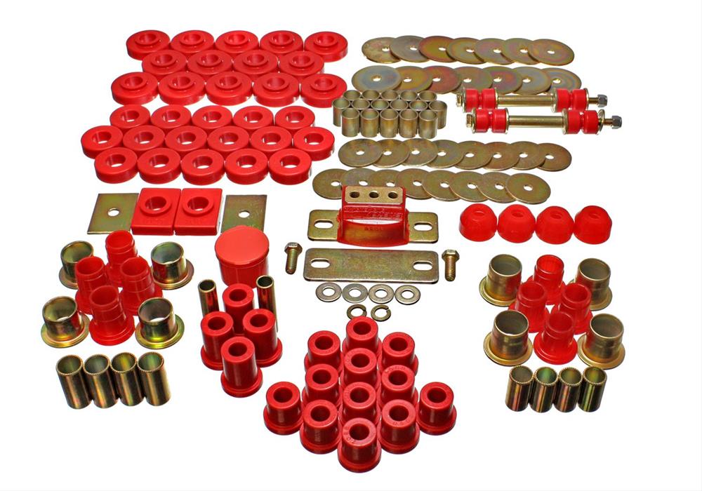 Bushing Kit, Polyurethane, Red