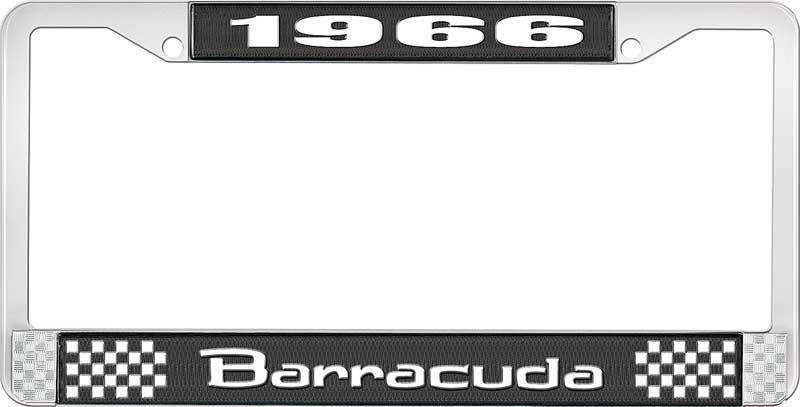 1966 BARRACUDA LICENSE PLATE FRAME - BLACK
