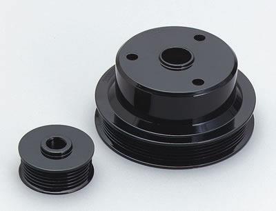 Pulley Kit, Billet aluminum, Serpentine