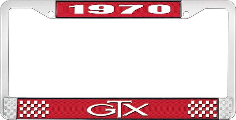 1970 GTX LICENSE PLATE FRAME - RED
