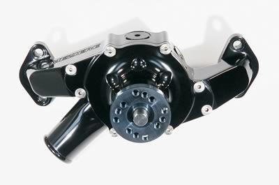 Water Pump High-volume, Billet aluminum, Black anodized