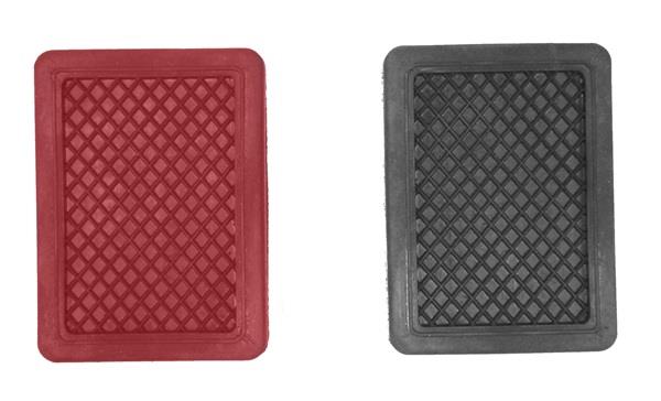 Red brake and clutch pedal pad