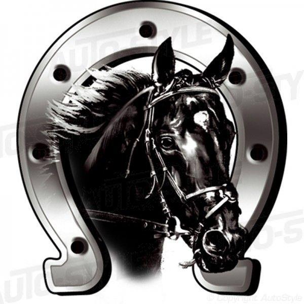 dekal Horse + Horseshoe 6x7cm