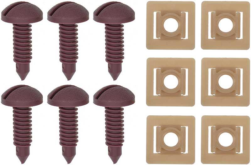 1982-92 Camaro/Firebird; Rear Hatch Screw And Nut Set; Red