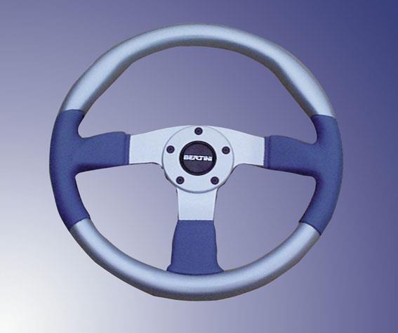 Steering Wheel Missile Silver / Blue 360mm