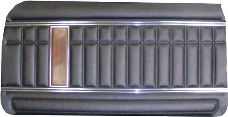 1970 IMPALA 2 DOOR COUPE AND CONVERTIBLE BLACK NON-ASSEMBLED FRONT DOOR PANELS