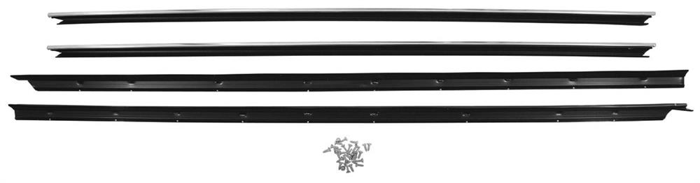 Window Felts, 71-78 Eldorado, Hardtop, Frt Inr & Otr, 4pcs, Reproduction Style