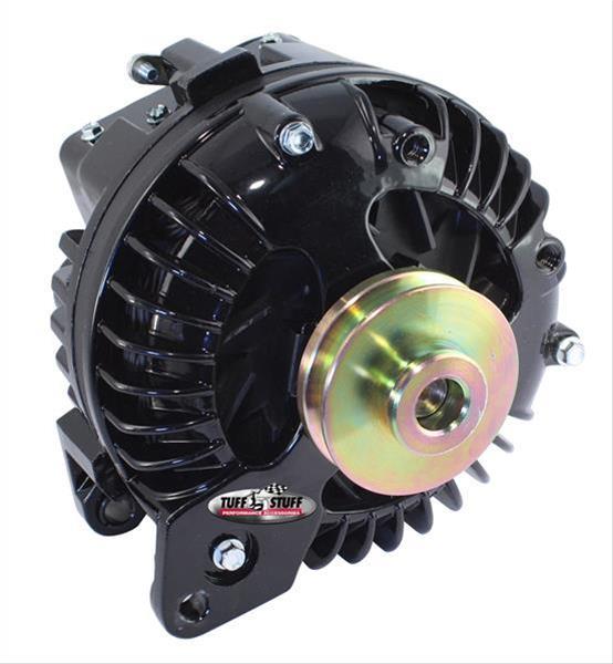 Chrysler "NEW" alternator 1961-85 130 amp stealth black 1-wire single pulley