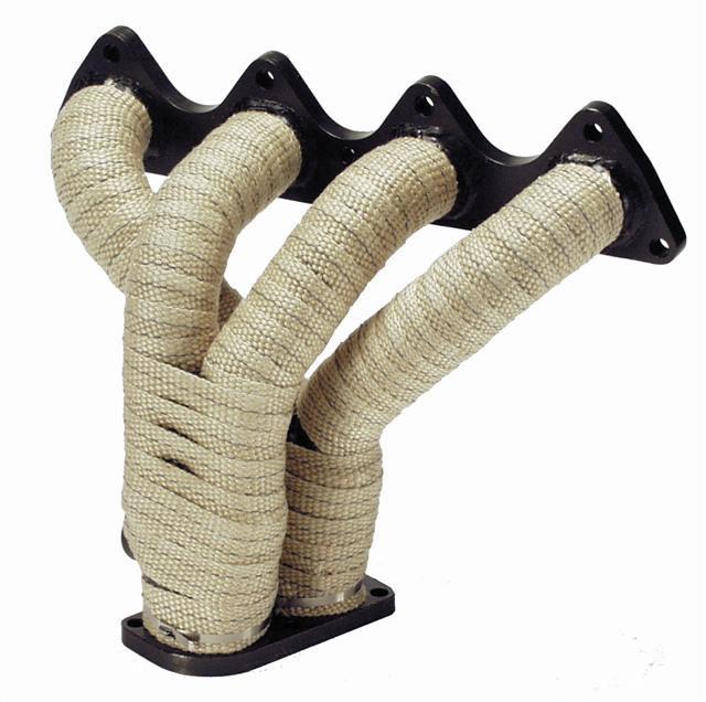 Heat Ties Exhaust Wrap 150mm x 30m Beige