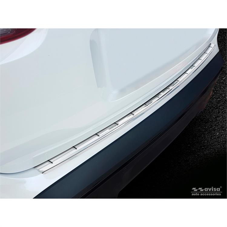 Stainless Steel Rear bumper protector suitable for Citroën C5 Aircross 2018- 'Ribs'