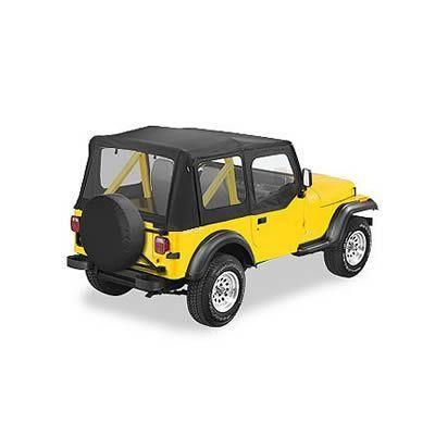 Soft Top, Replace-A-Top, Polymer Cloth, Black