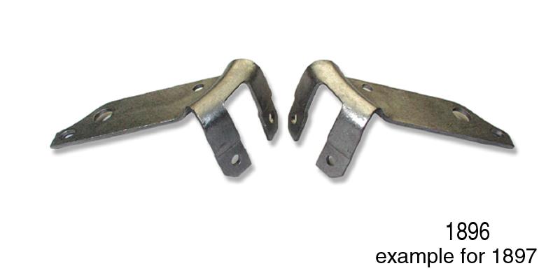 Bumper bracket, frontpsngr or rear driver; ea