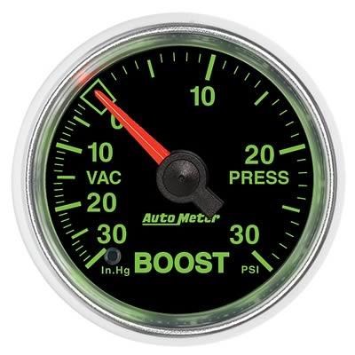 Boost Pressure Gauge 52mm 30 in . Hg . -vac / 30psi Gs Mechanical