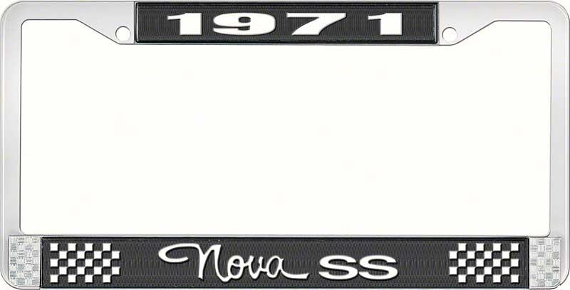 nummerplåtshållare, 1971 NOVA SS STYLE 3 svart