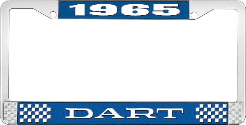nummerplåtshållare 1965 dart - blå