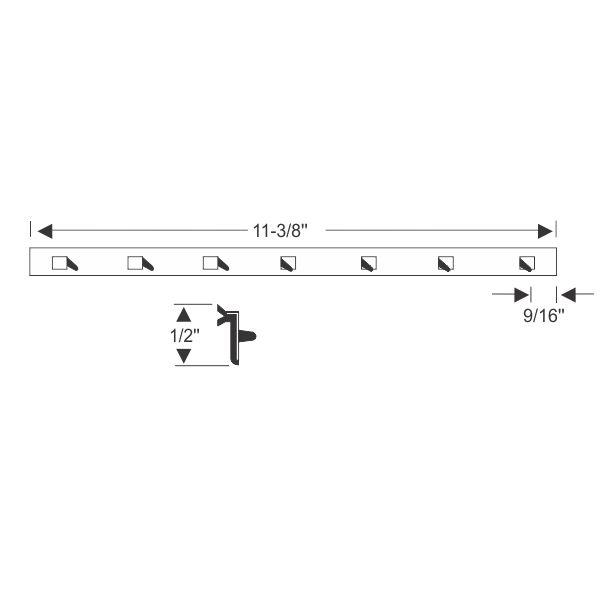 tätningslist ventilationsruta, vertikal