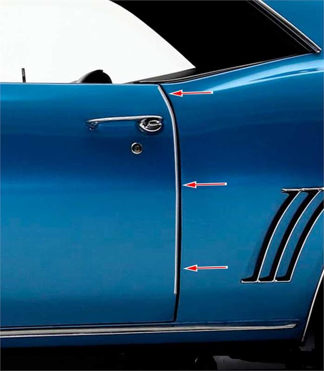 1969 Camaro / Firebird Door Edge Guards