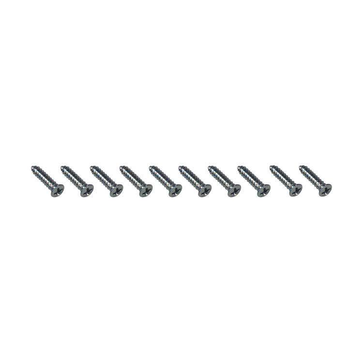 Screw Set, Sill Plate, Phillips, Steel, Chrome, Buick, Chevy, Oldsmobile, Pontiac, Set of 10