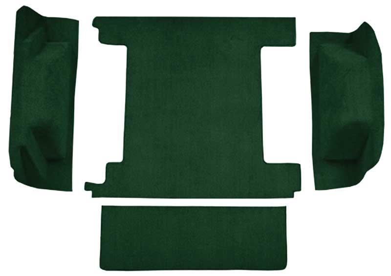 bagagematta med 2st bensintankar utan baklämslås - Cargo Area - Loop Carpet Kit - Dark Green