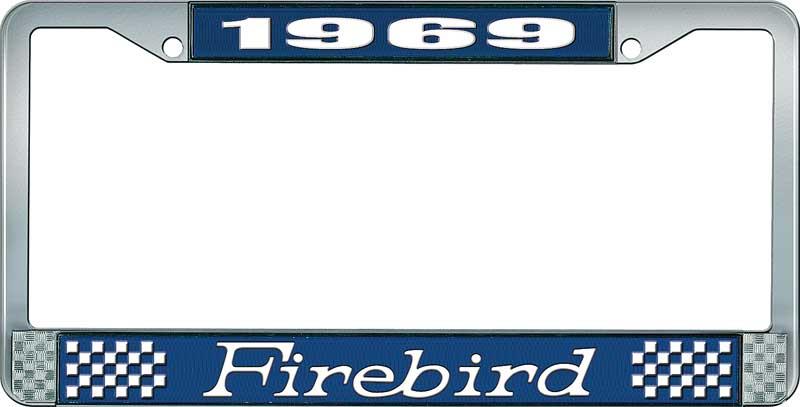 nummerplåtshållare, 1969 FIREBIRD - blå