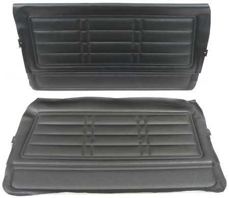 1966 IMPALA & SS 2 DOOR COUPE / CONVERTIBLE BLACK NON-ASSEMBLED FRONT DOOR PANELS