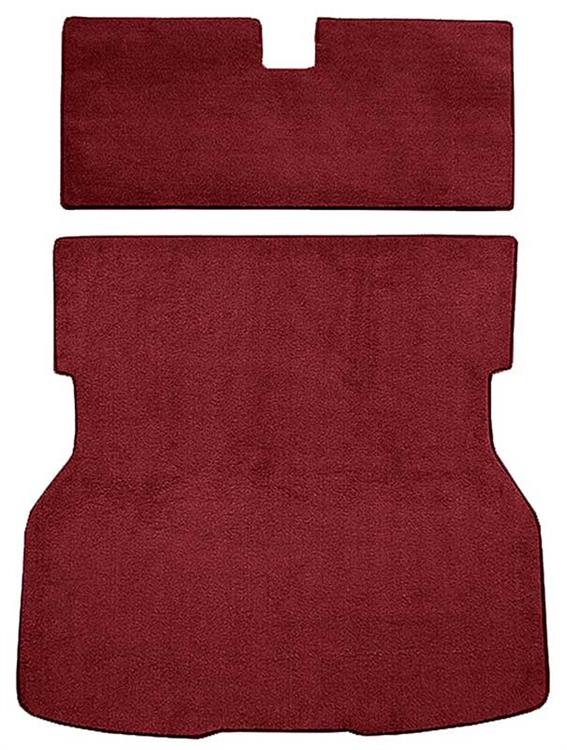 1979-82 Mustang Rear Cargo Area Cut Pile Carpet with Mass Backing - Red