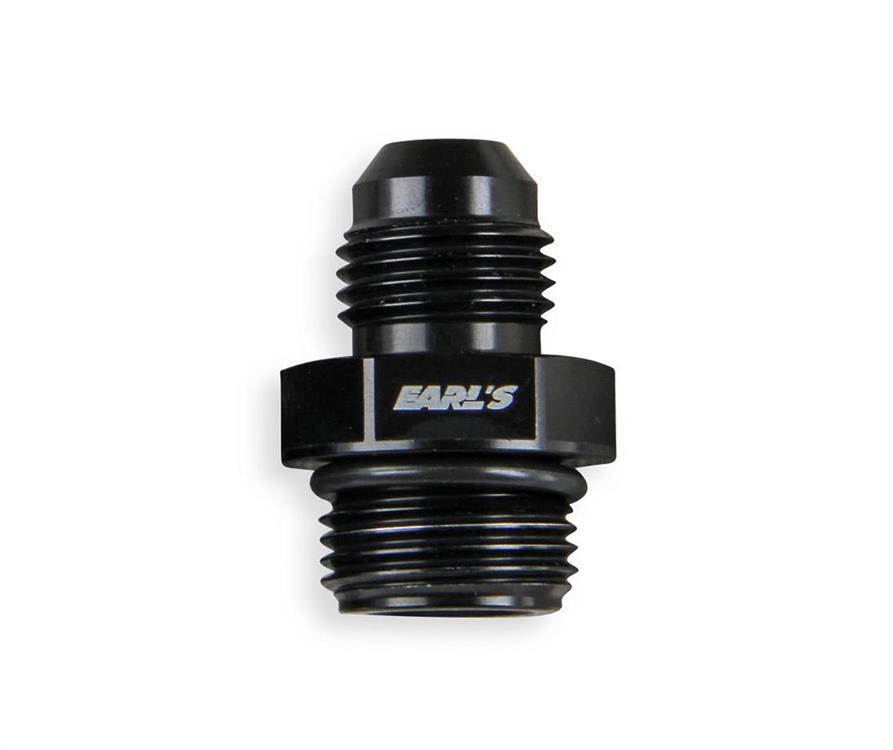 Fitting, Adapter, AN to BSPP, Straight, Aluminum, Black Anodized, -8 AN, 3/8 in. BSPP