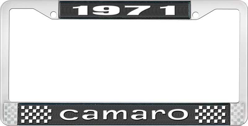 1971 CAMARO LICENSE PLATE FRAME STYLE 1 BLACK