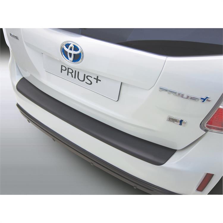 ABS Achterbumper beschermlijst Toyota Prius 2/2015- 'Ribbed' Zwart