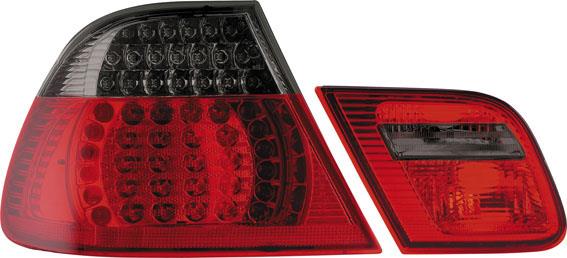 Set LED Achterlichten passend voor BMW 3-Serie E46 Coupe 1999-2003 - Rood/Rookgrijs