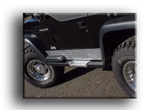 Running Board Rock Barz with Black Step Front