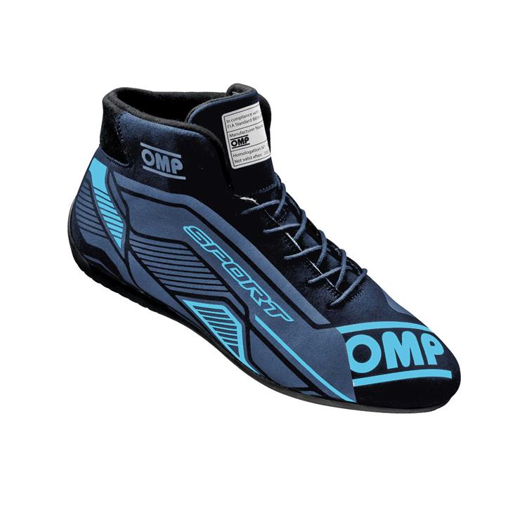 OMP SPORT SHOES FIA 8856-2018 BLACK / CYAN SZ. 42