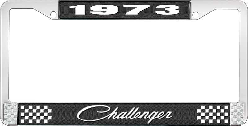 1973 CHALLENGER LICENSE PLATE FRAME - BLACK