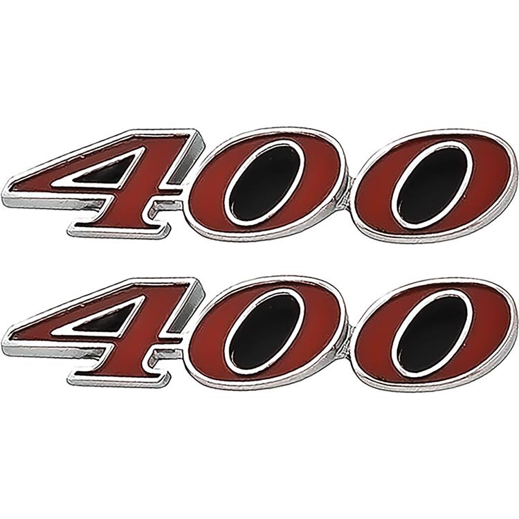 400 Hood Emblems; Pair