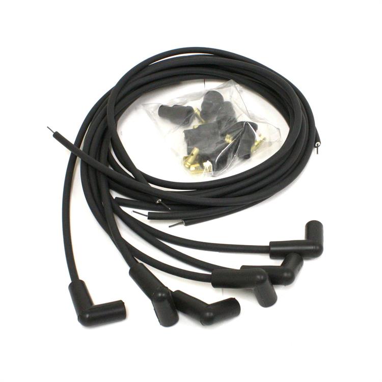 Wires, 6 cyl British Univ 7mm, 90 deg black