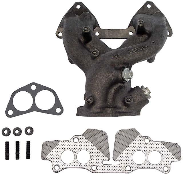 Exhaust Manifold Kit, Cast Iron, Gaskets, Hardware, Dodge, Eagle, Mitsubishi, Plymouth, 1.5, 1.6L, Each