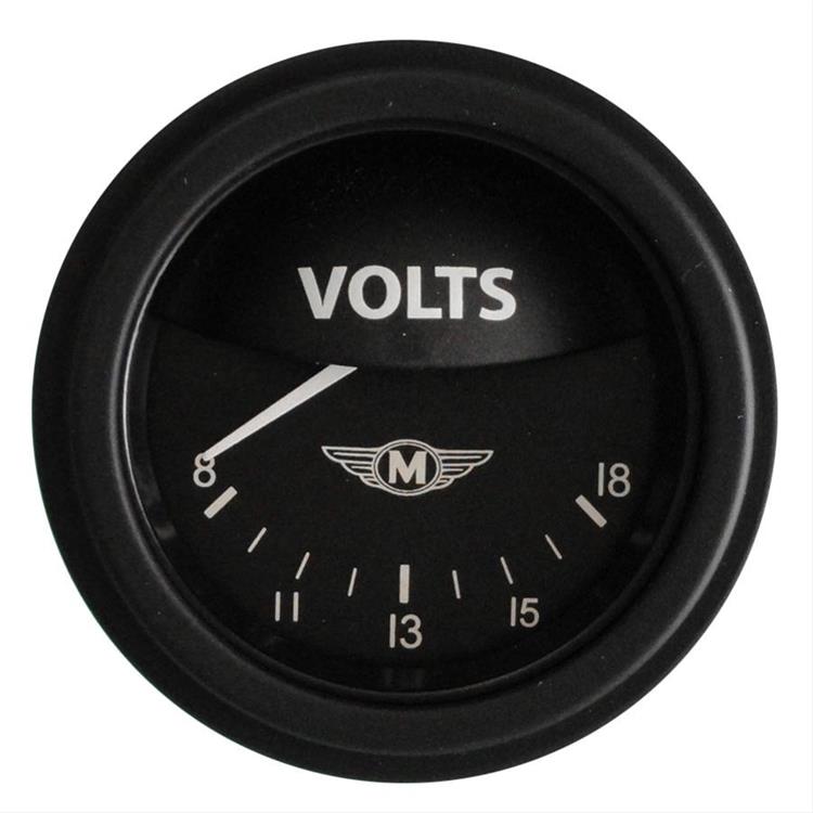 Voltmeter, 54mm, 8-18 V, electric