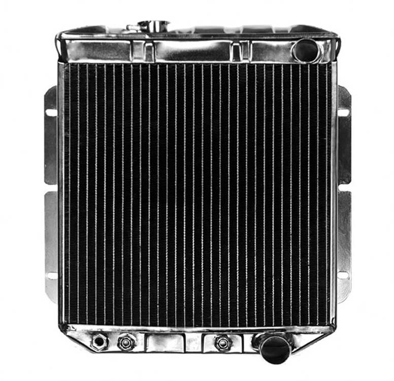 1964-66 Mustang L6 With Auto Trans 4 Row Copper/Brass Radiator
