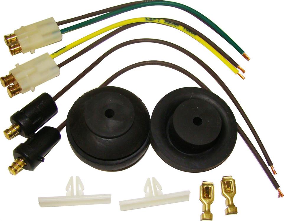 Wiring Connectors, Headlight Switch Pigtail Style, 2-pin, Male, Chevy, Kit