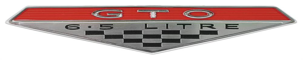 Emblem, Fender, "GTO 6.5 LITRE"