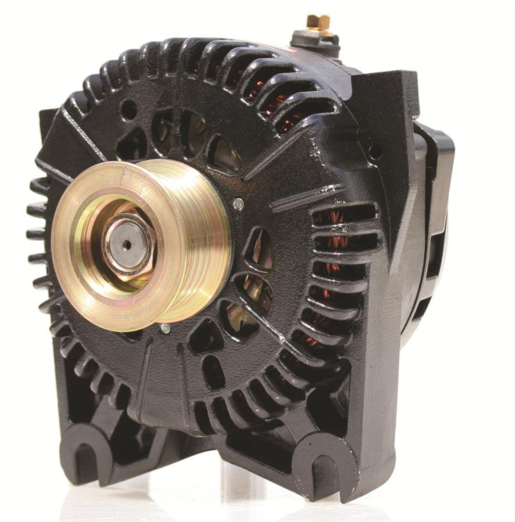 alternator / generator, 200A, 12 volt, Black powdercoated