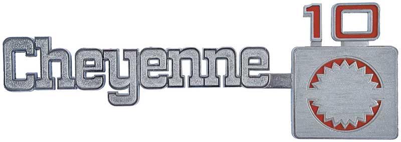 1975-80 GM Truck "Cheyenne 10" Front Fender Emblem