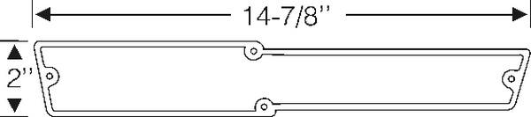 Parking light lens gasket