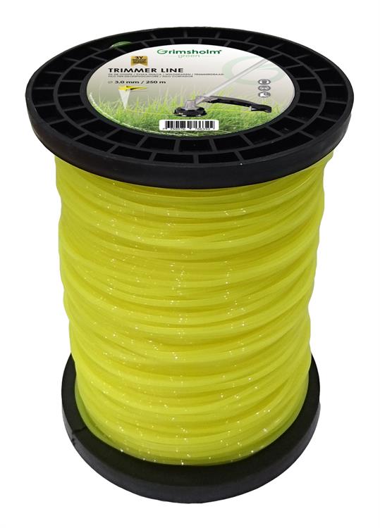 Trimmer line, Star, Yellow, 3.0mm, 250m