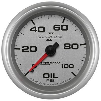 Oil pressure, 67mm, 0-100 psi, mechanical