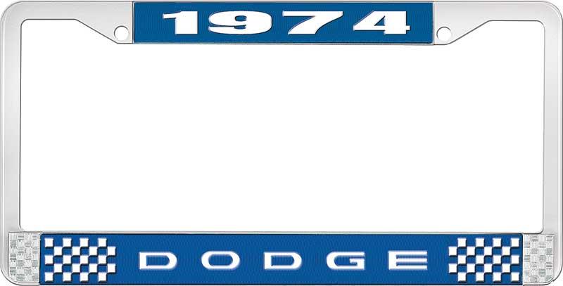 1974 DODGE LICENSE PLATE FRAME - BLUE